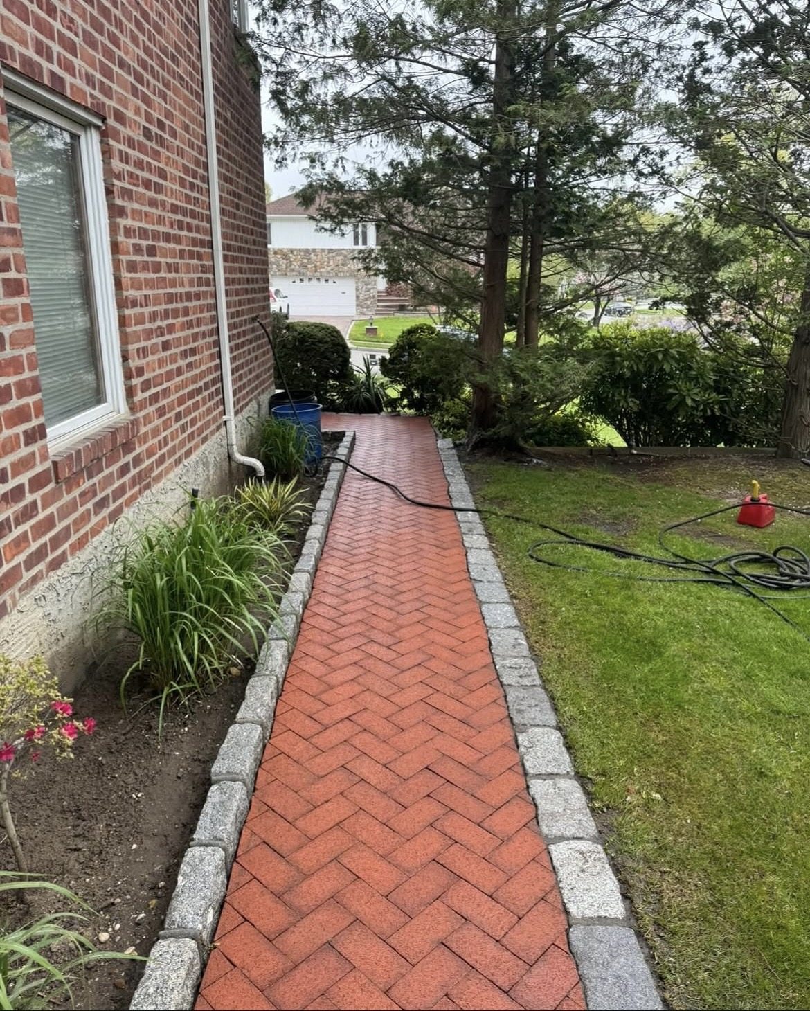 Pure Blue walkway cleaning after service