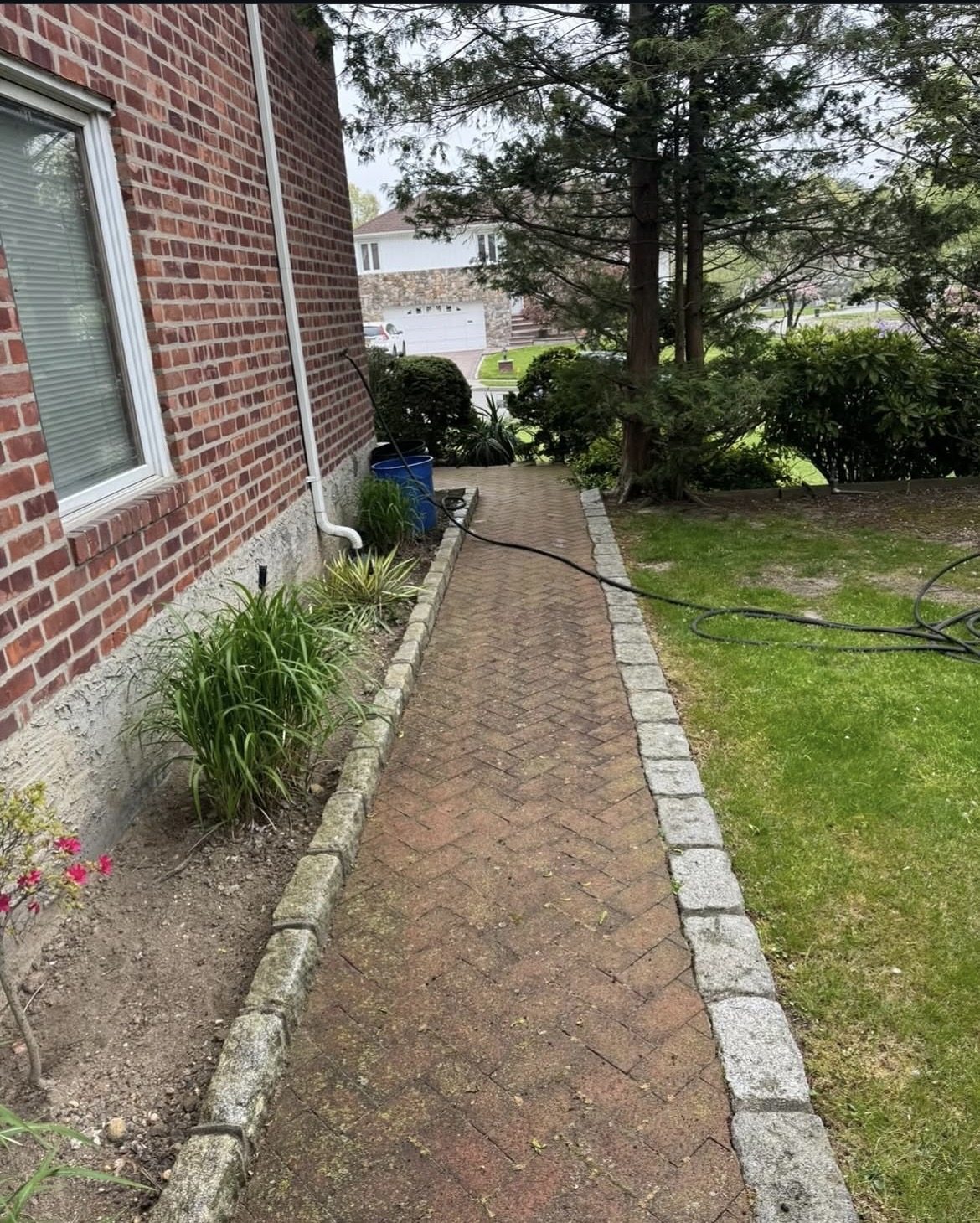 Pure Blue walkway cleaning before service