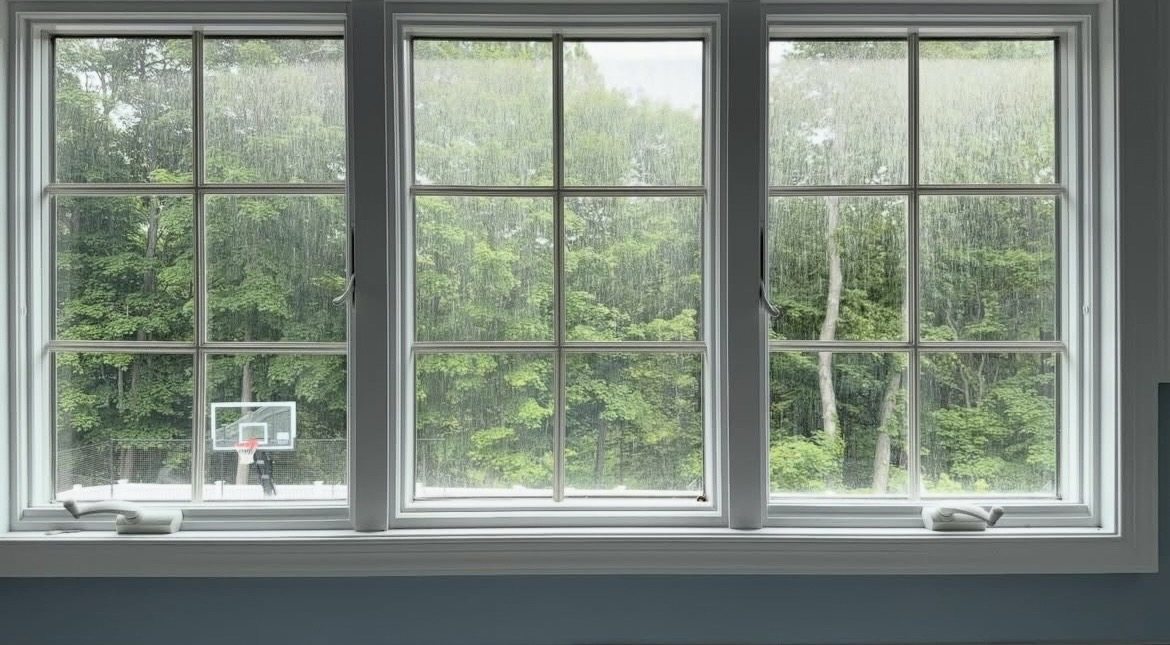 Pure Blue residential window cleaning before service