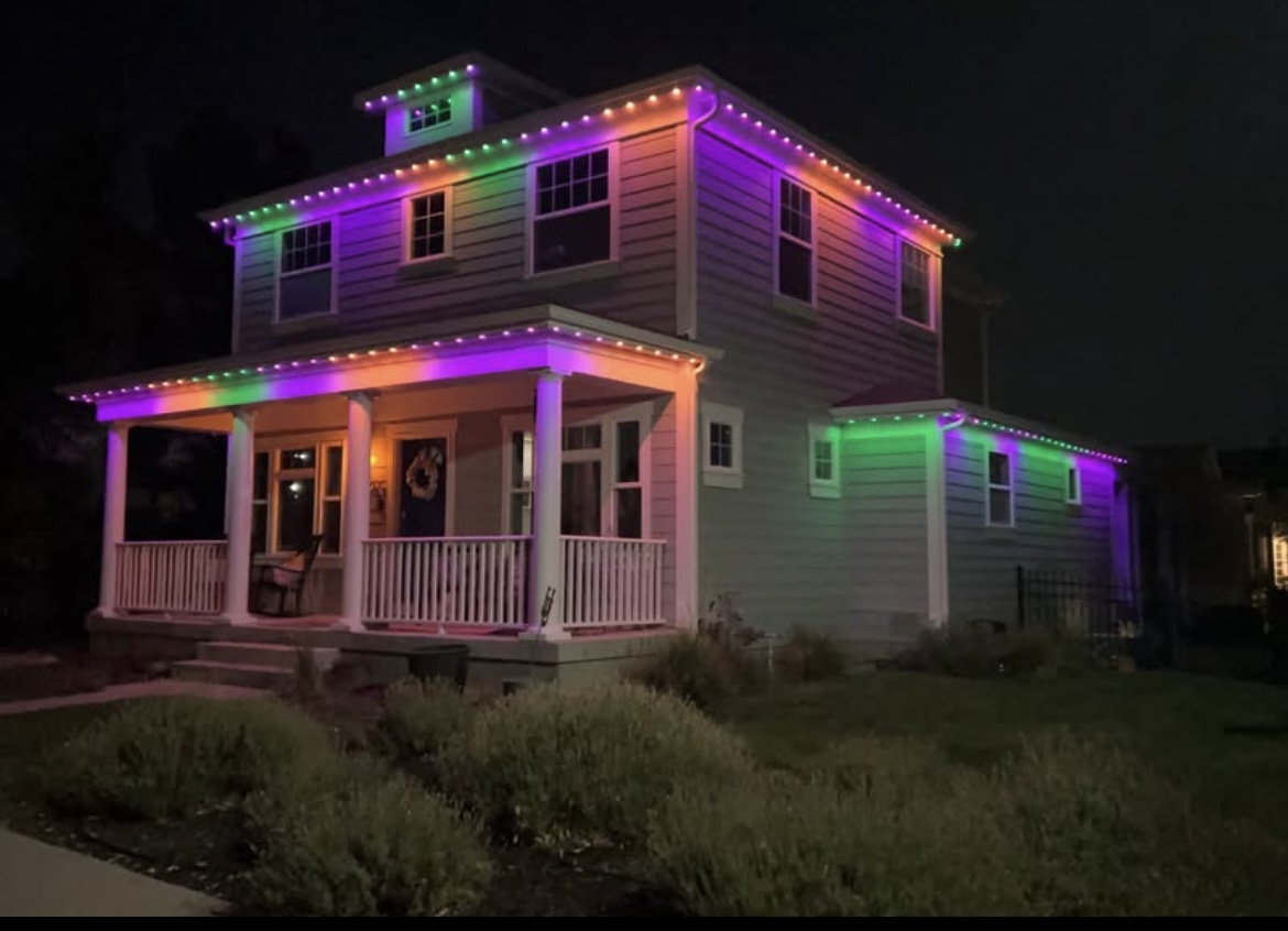 LED installation - evening ambiance lighting